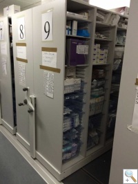 Hospital Theatre Tray Storage Roller Racking